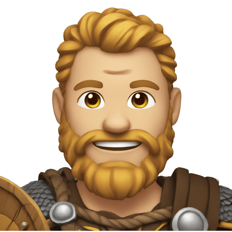 Smiling Viking emoji