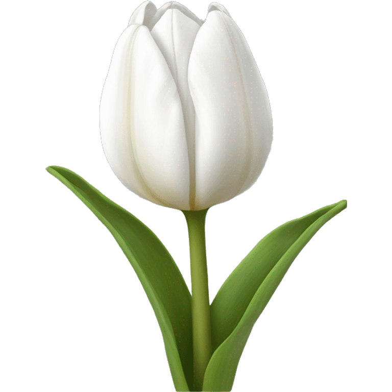 white tulip emoji