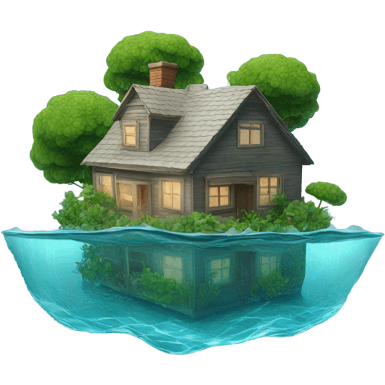 Water house emoji