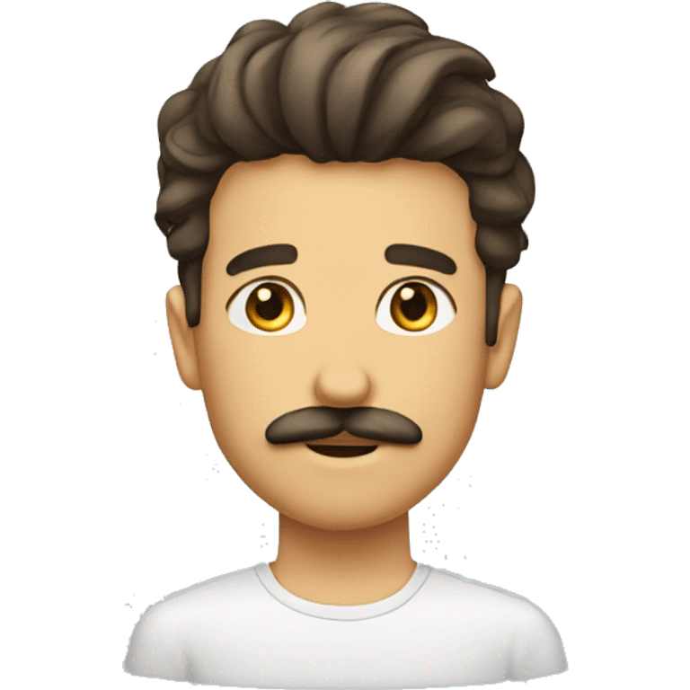 boy with mustaches and beard and good hairstyle emoji