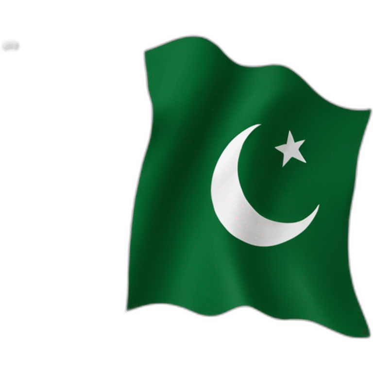 Pakistan flag realistic emoji