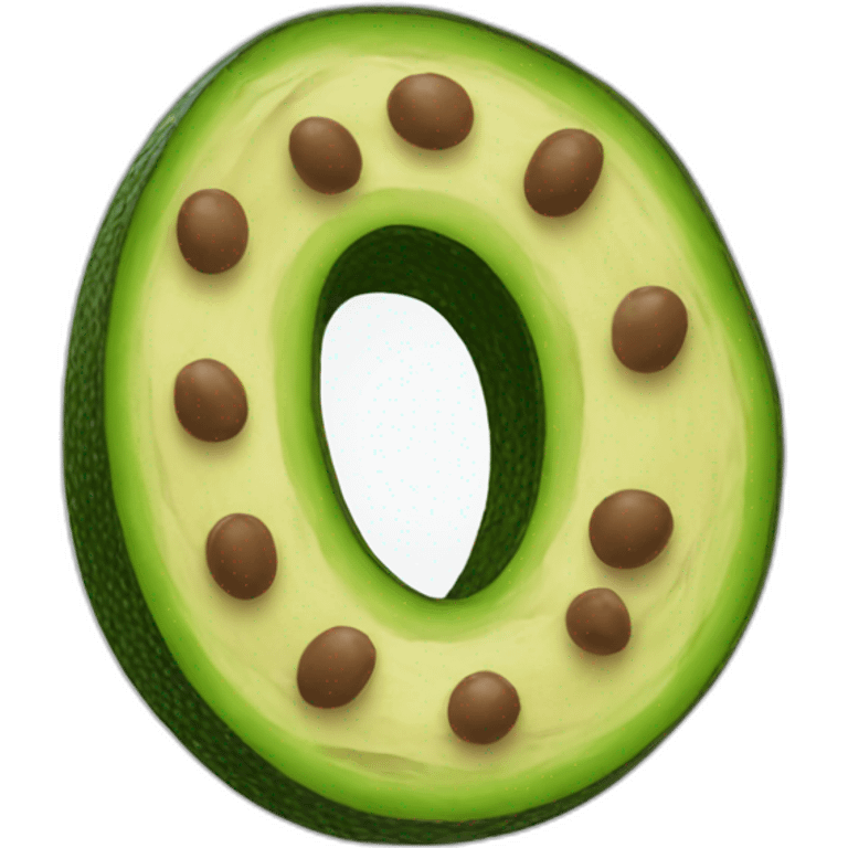 Avocado everything bagel emoji