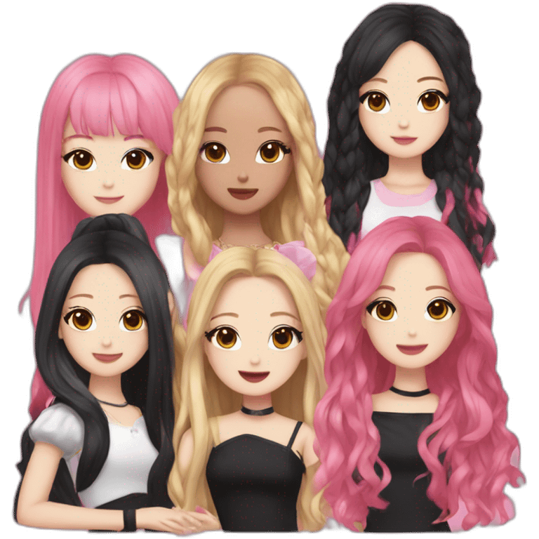  Le groupe des blackpink  emoji