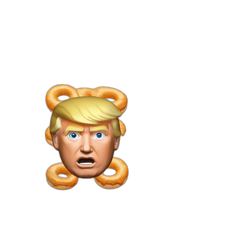 Donald trump with a donut emoji