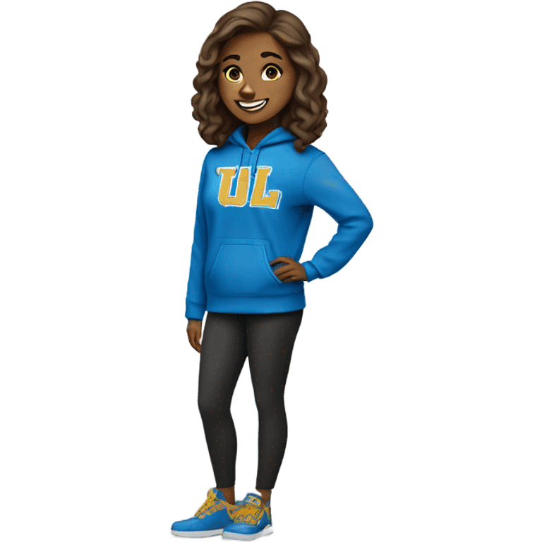 UCLA Bruin woman emoji