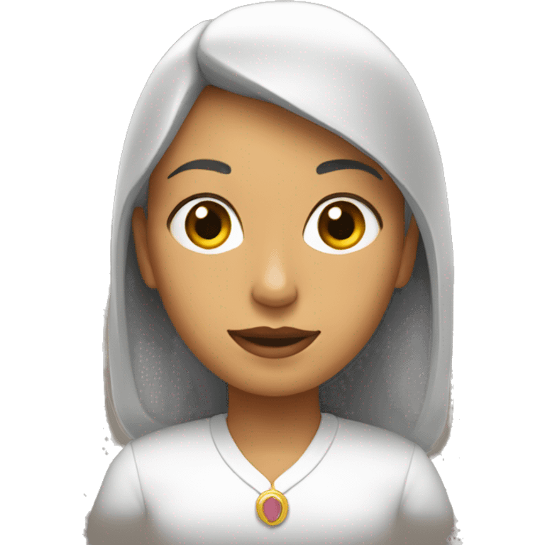 Una mujer calva emoji