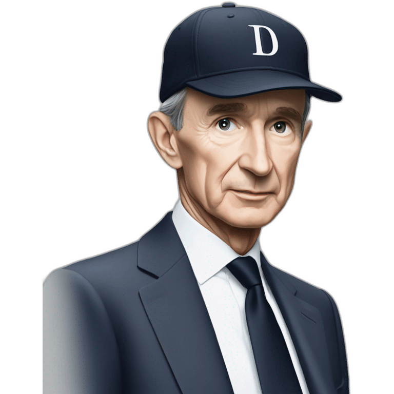 BERNARD ARNAULT AVEC UNE CASQUETTE DIOR emoji