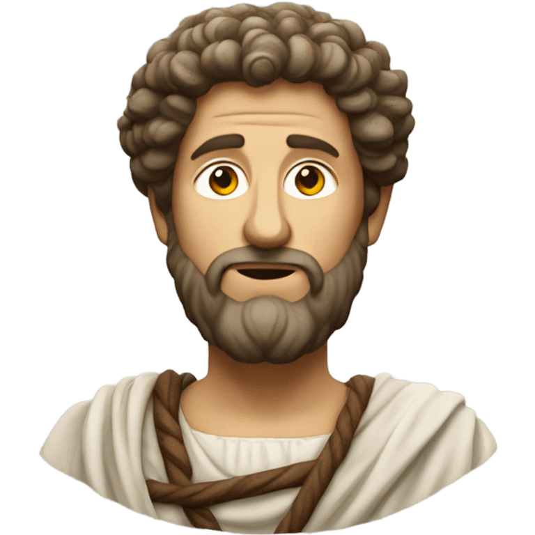 Marcus Aurelius slight smile emoji