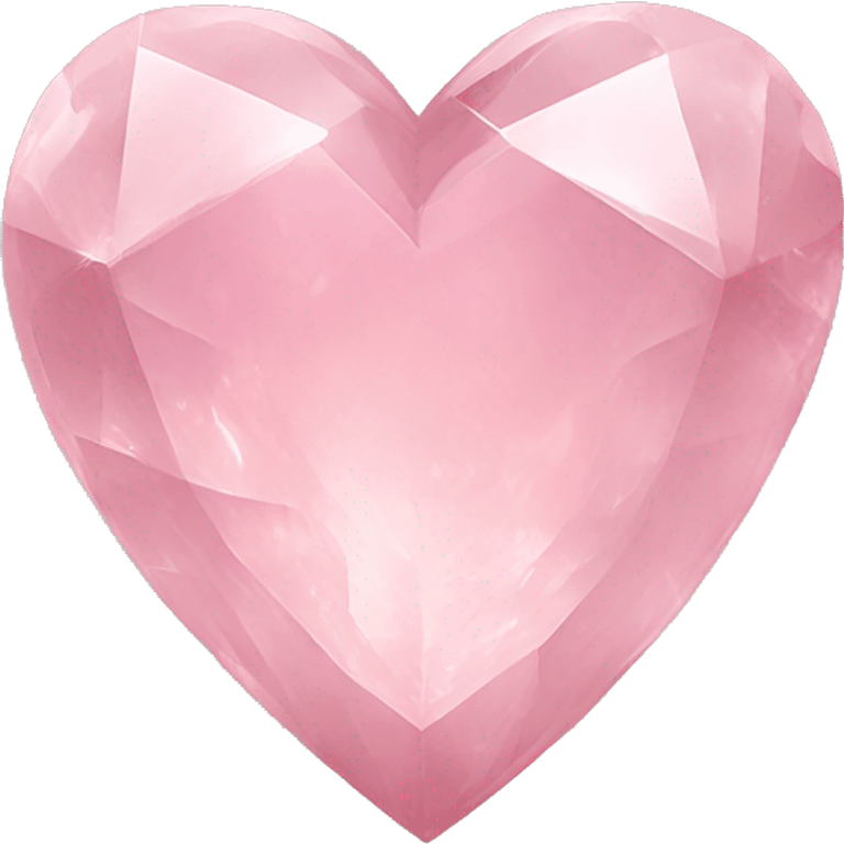 Light pink quartz heart emoji