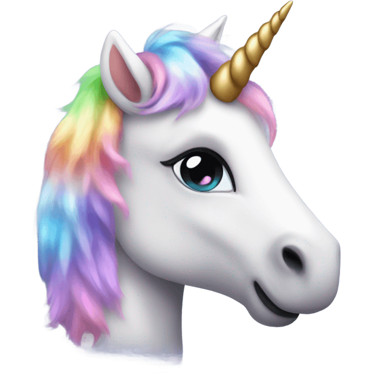 Super cute realistic baby unicorn  emoji