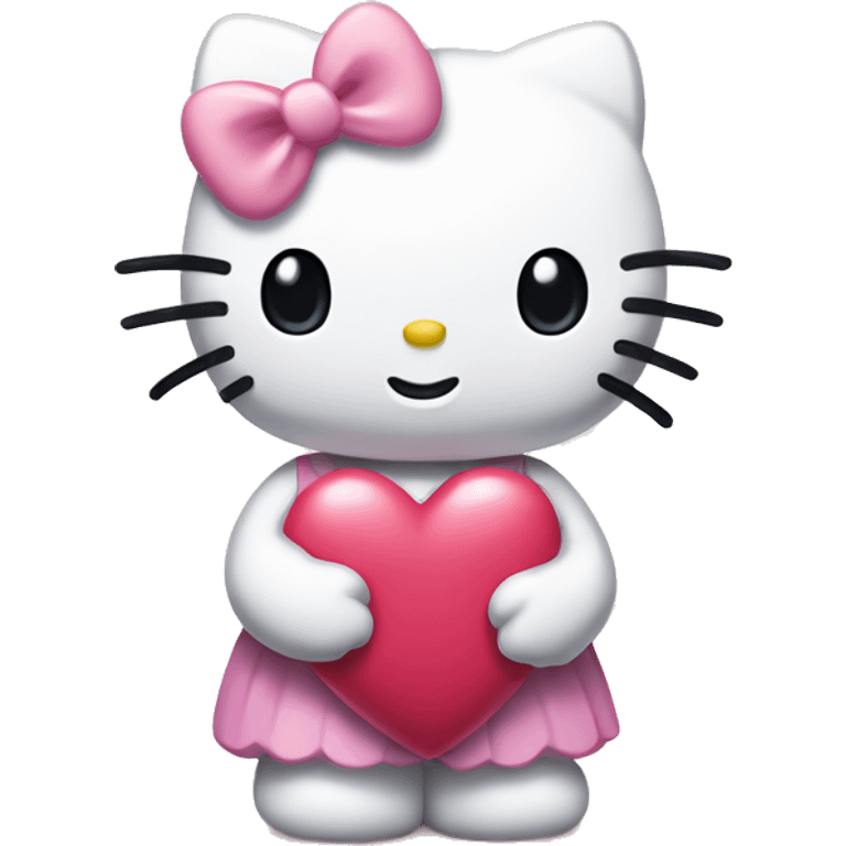 hello kitty with heart saying « Sofia » emoji