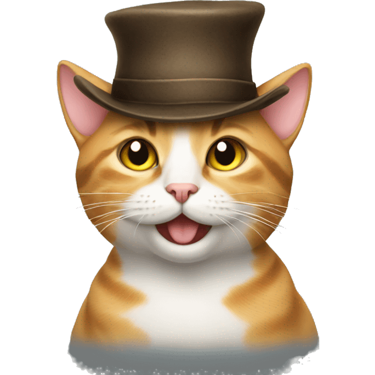 Cat with a hat emoji