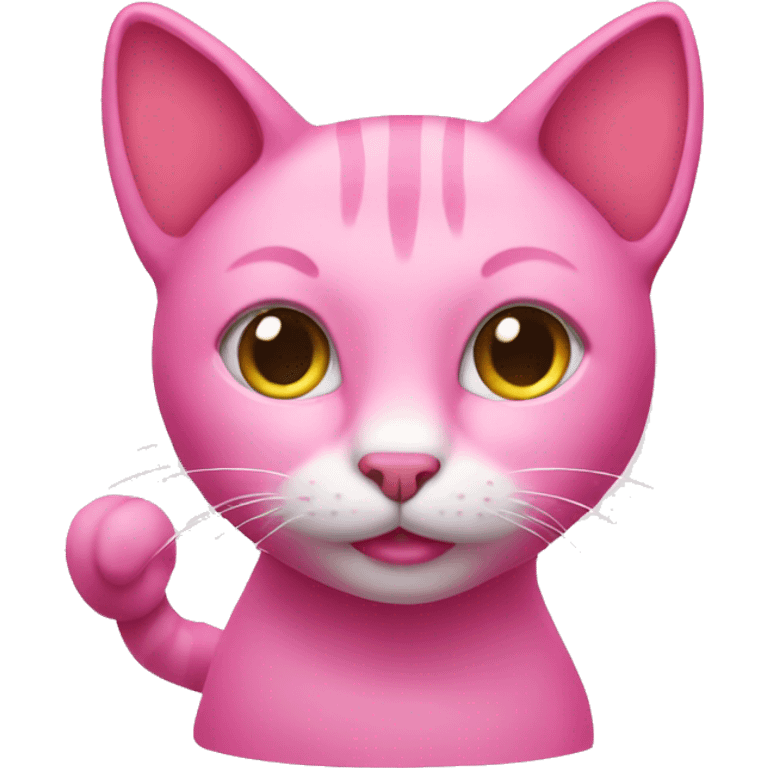 Pink cat emoji