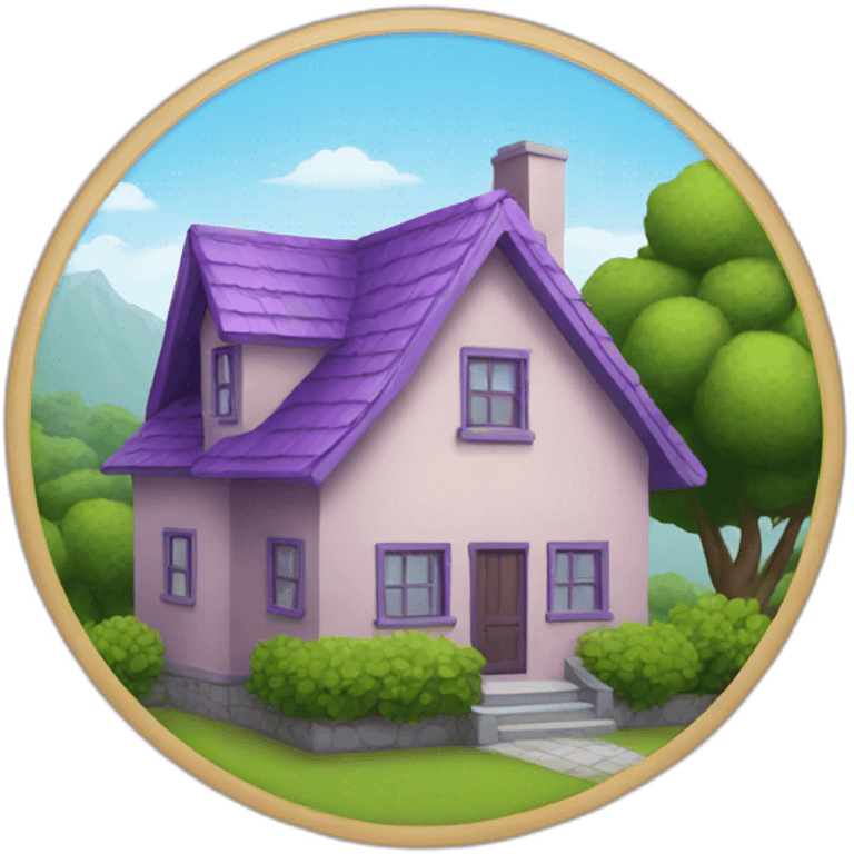 House purple emoji