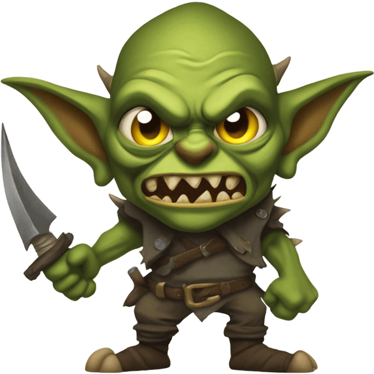 Ferocious goblin emoji