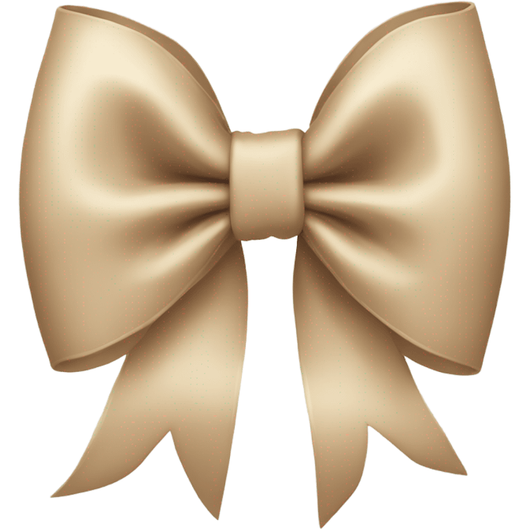 Beige bow  emoji