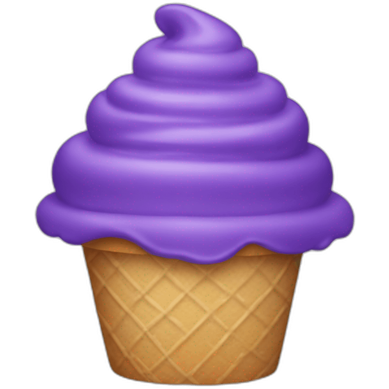 Ube ice cream emoji