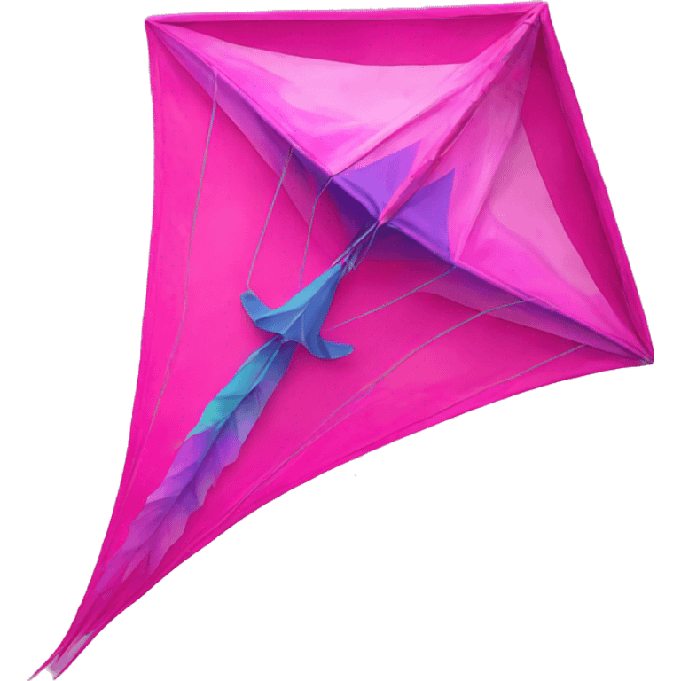 psychedelic pink kite emoji