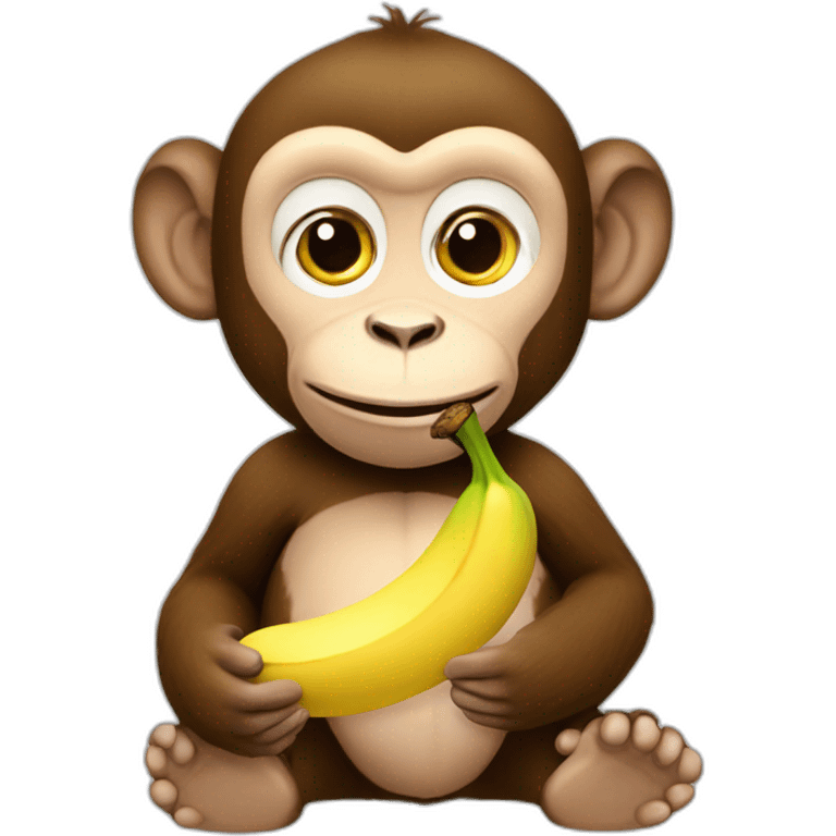 mr putin monkey eats banana emoji