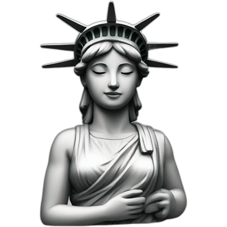 cute liberty statue emoji