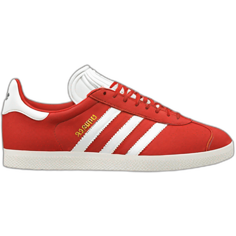 Adidas gazelle shoe red emoji