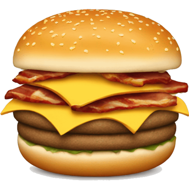 Bacon cheese burger  emoji