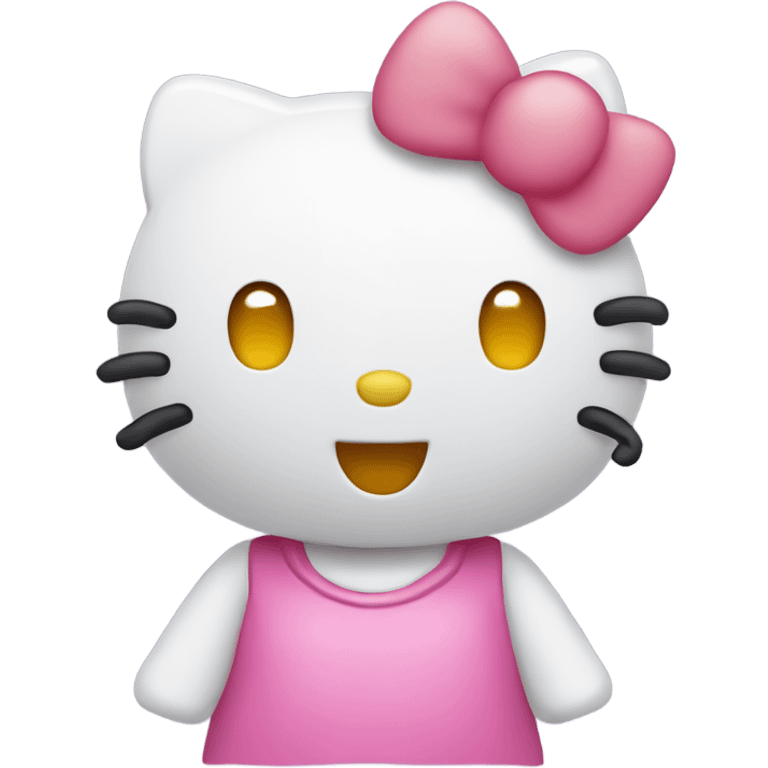 Hello kitty shaking her head emoji