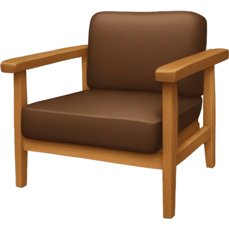 Fauteuil marron emoji