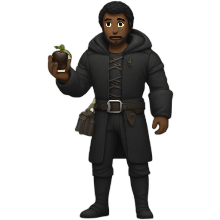 Dark Vadir with a walket in his hand emoji