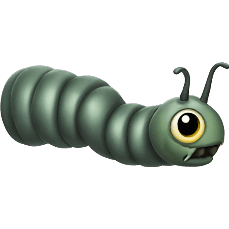 Worm at military  emoji