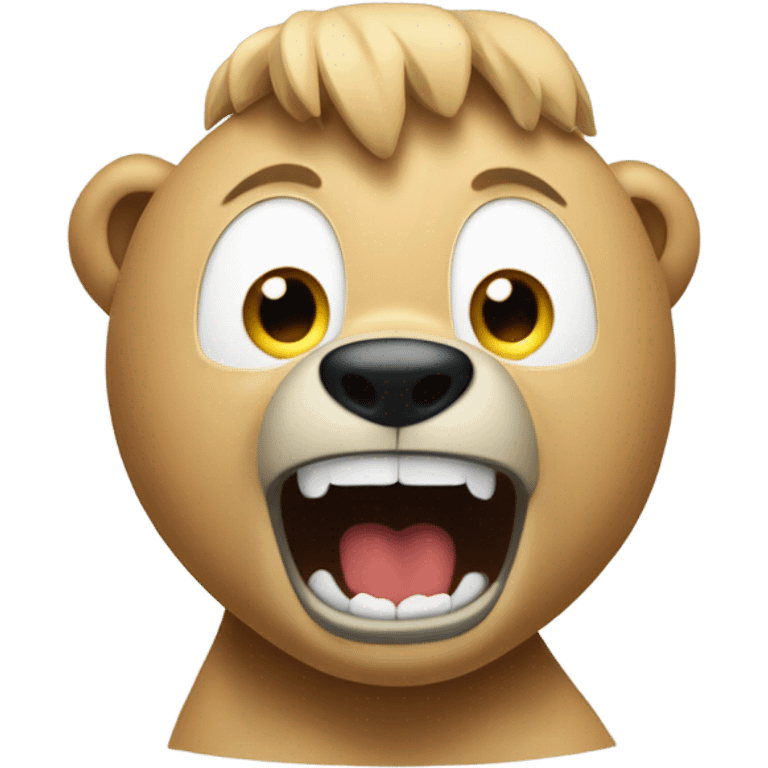 Oso enojado emoji