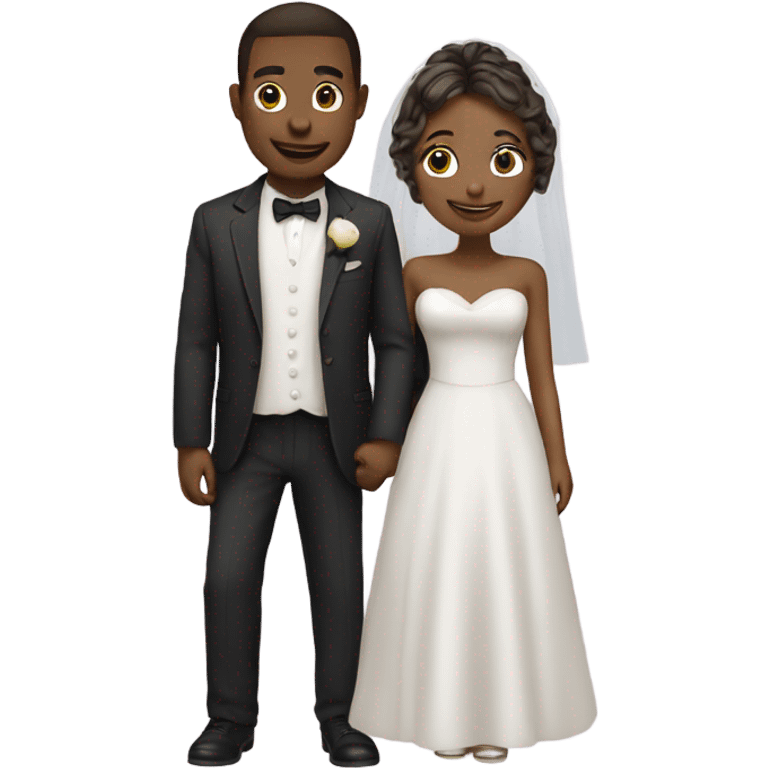 Guy and girl married emoji