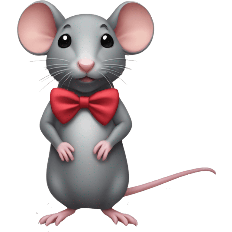 rat wearing a bow  emoji