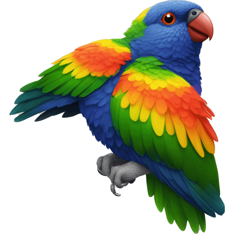 Rainbow lorikeet emoji