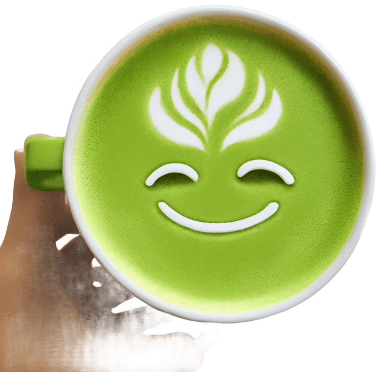 Matcha latte emoji