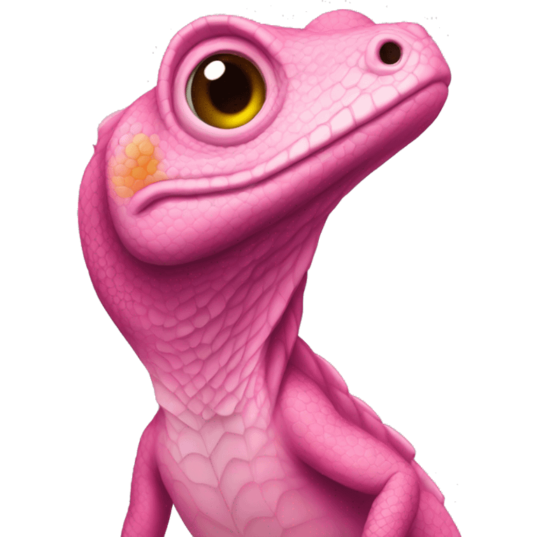 pink lizard  emoji