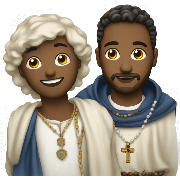 Marc and Rosary emoji