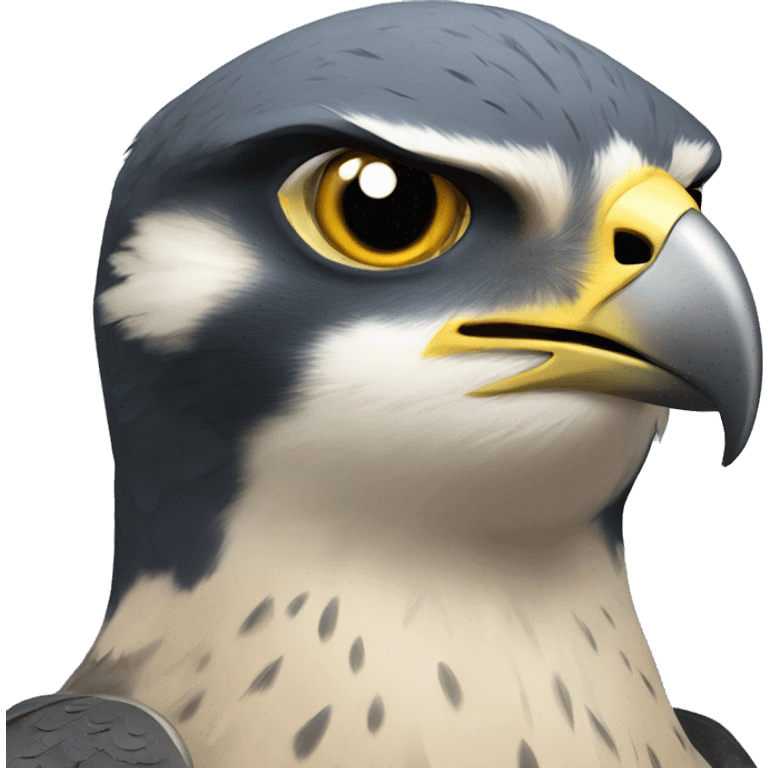 peregrine falcon with ht emoji