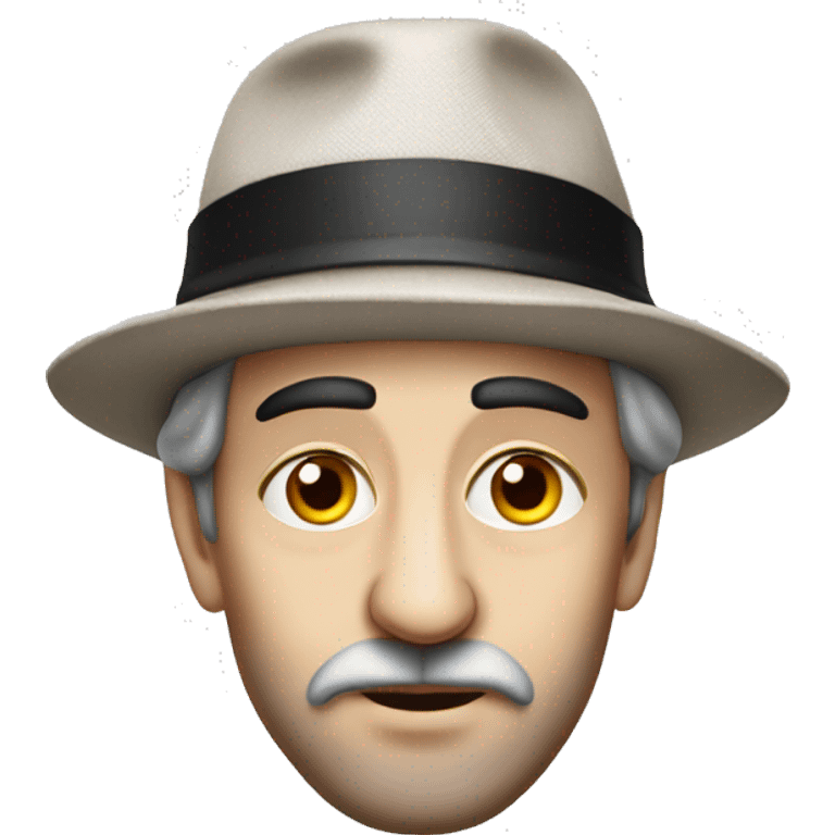 Jewish man in a Jewish hat photorealistic serious emoji