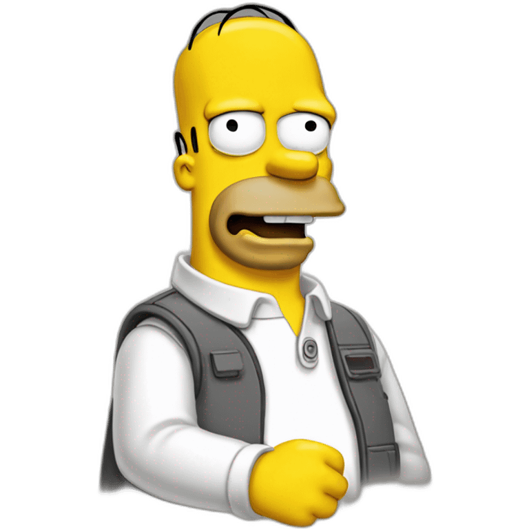 Homer Simpson happy emoji