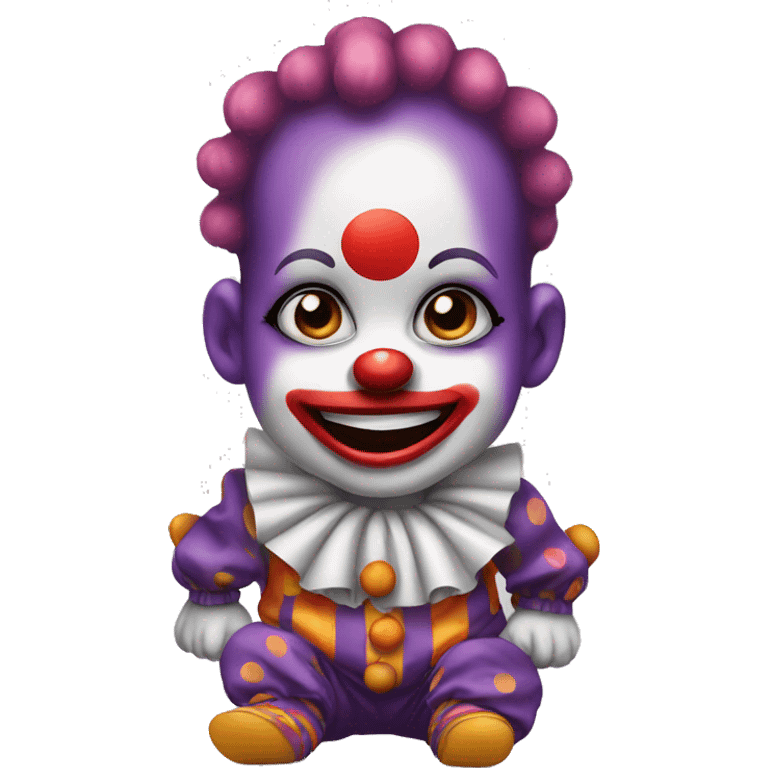 Baby clown emoji