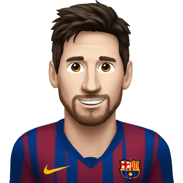 messi head cartoon emoji