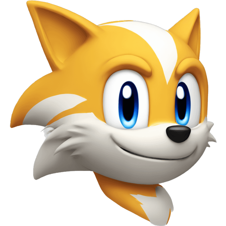 tails head, sonic, blue eyes emoji