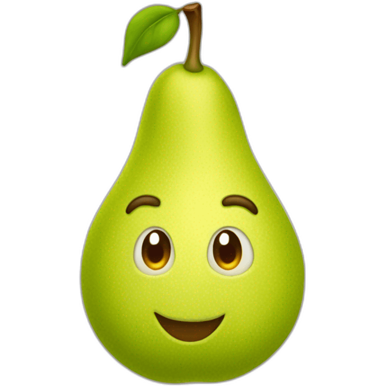 Tête de poire emoji