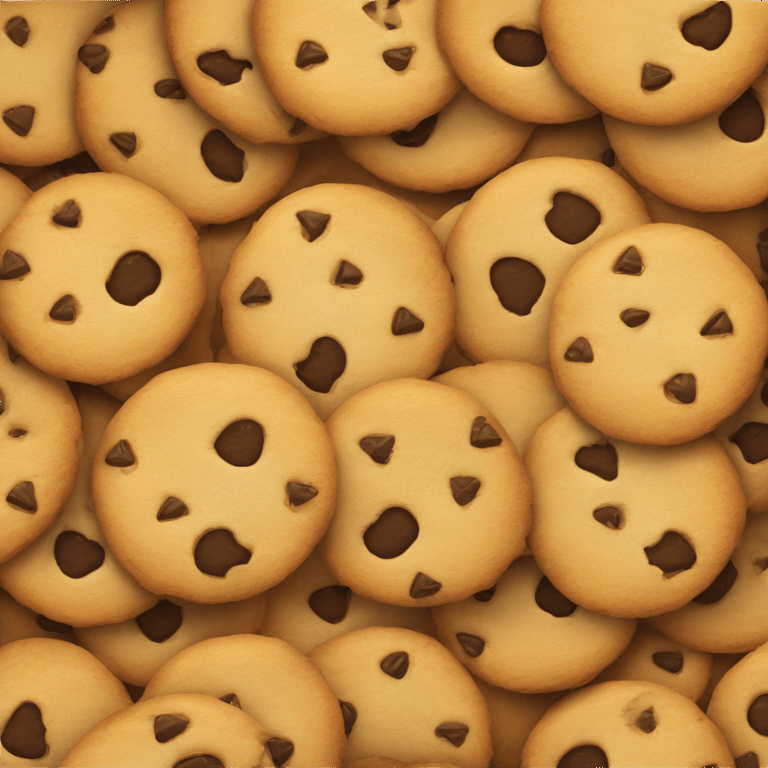 Un Cookie qui sourit emoji