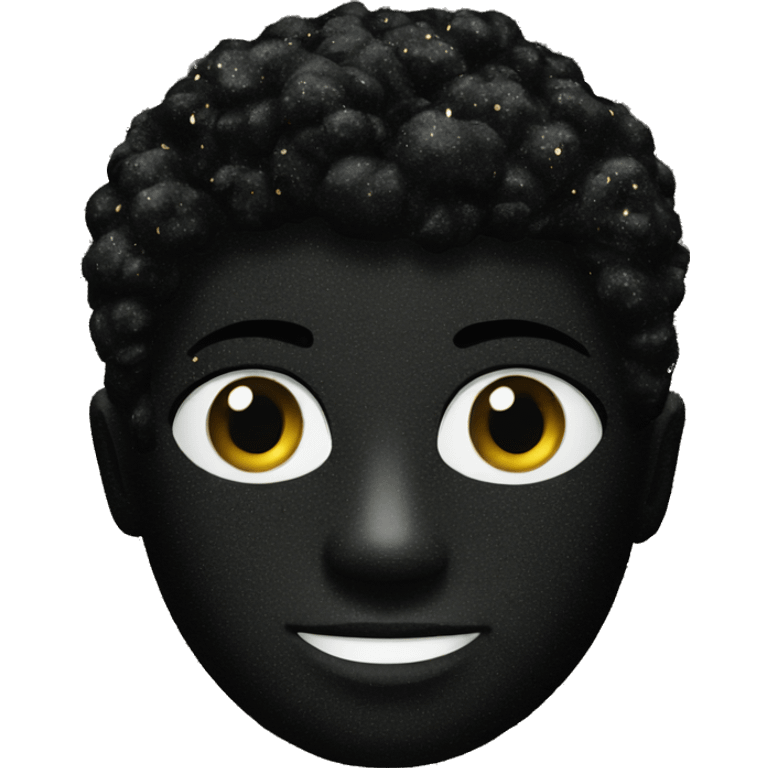 black glitter  emoji