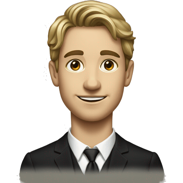 formal portrait of young man emoji