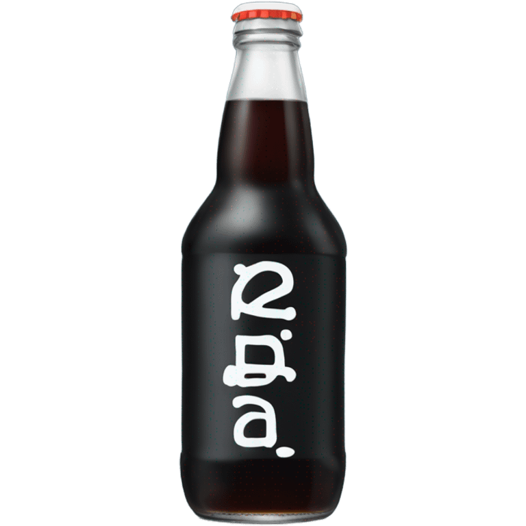 a bottle of dark soda with Baikal written on it. emoji