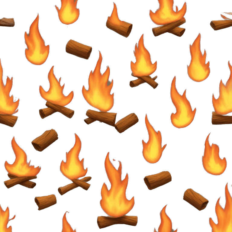 Wood fire emoji