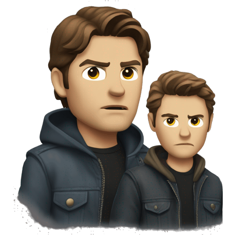 Sam and Dean Winchester looking badass emoji